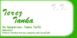terez tanka business card